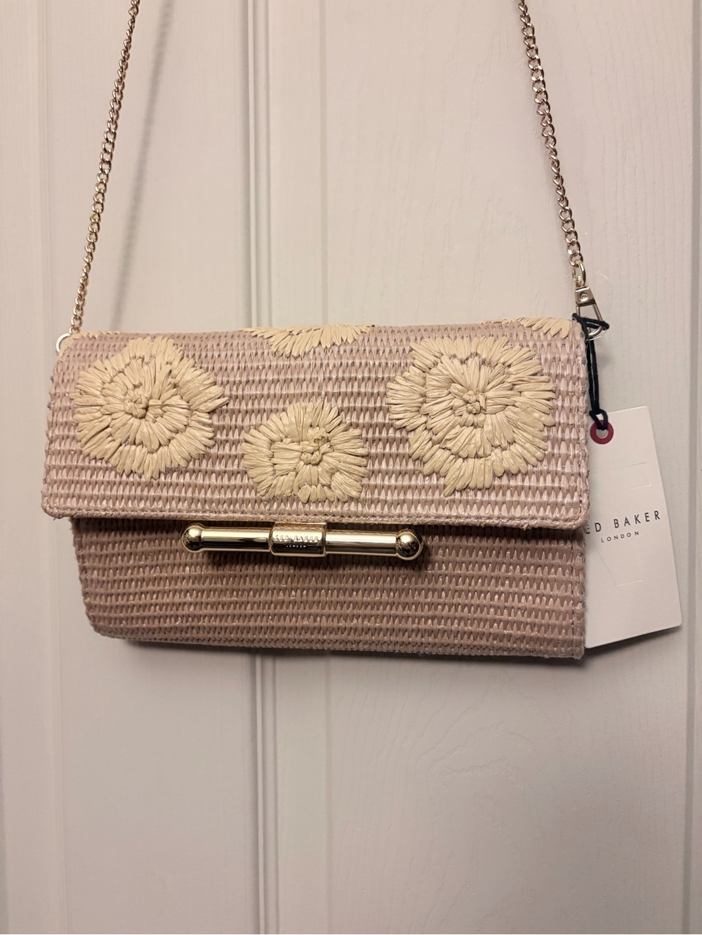 Ted Baker Cassy Chain Woven Clutch Crossbody